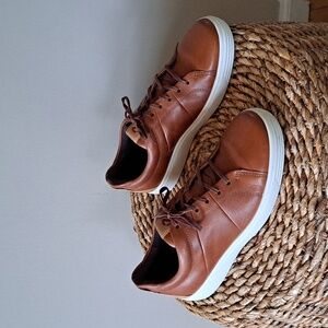 Ecco Mens Soft 7 Brown‎ Leather Arhleisure/Casual Sneakers EU40/US6-6.5